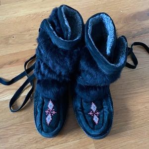 Real mukluks. Made in Canada. Real fur